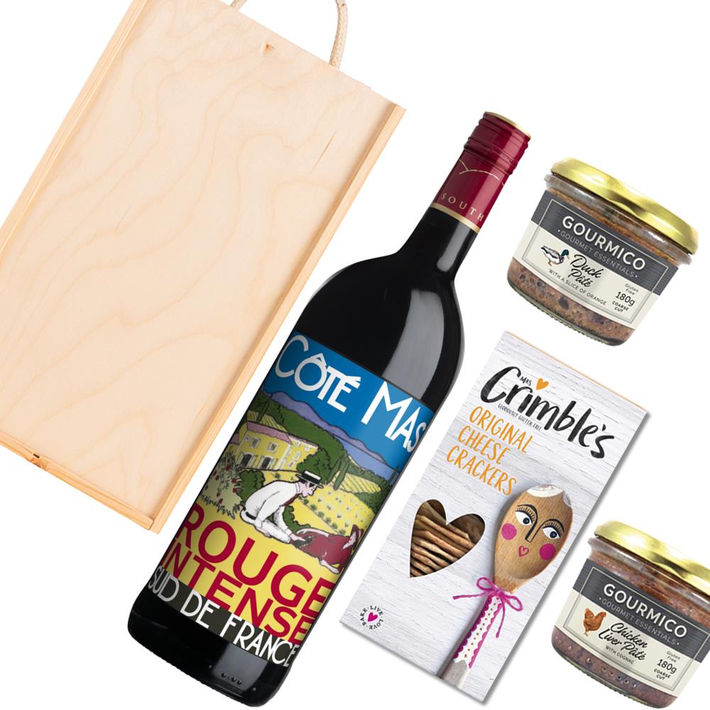 Cote Mas Rouge Intense 70cl And Pate Gift Box